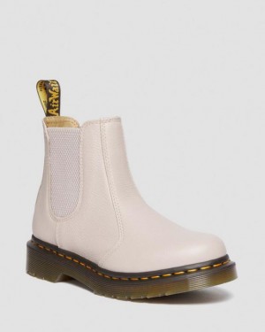 Grey Brown Women's Dr Martens 2976 Women's Leather Chelsea Boots | USA_Dr81135